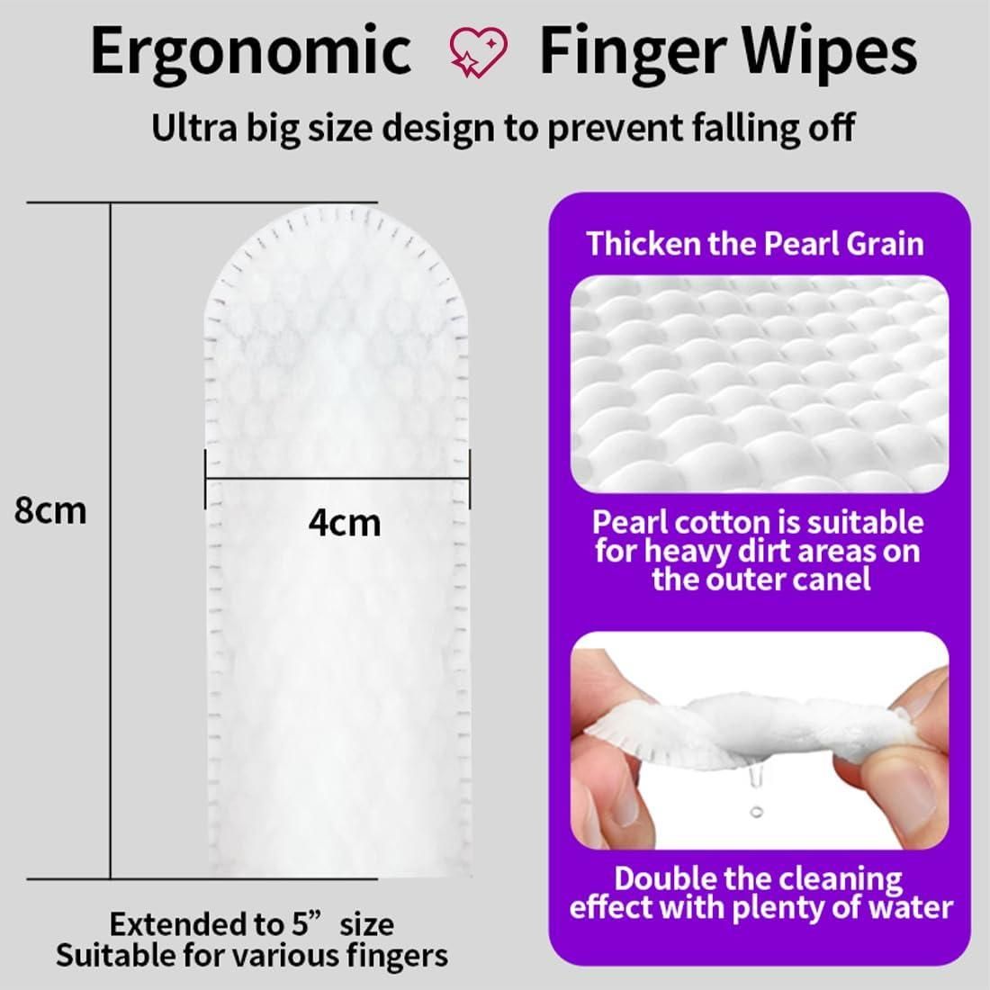 Disposable Dental Finger Wipes for Pets – 50 Count Pack for Easy Pet Oral Care