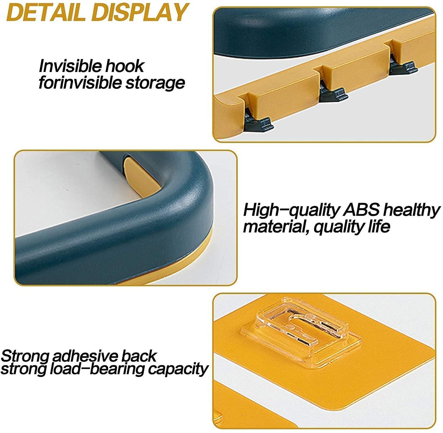 Double Layer Plastic Towel Rack with Hooks – Stylish Space Saver for Every Corner!