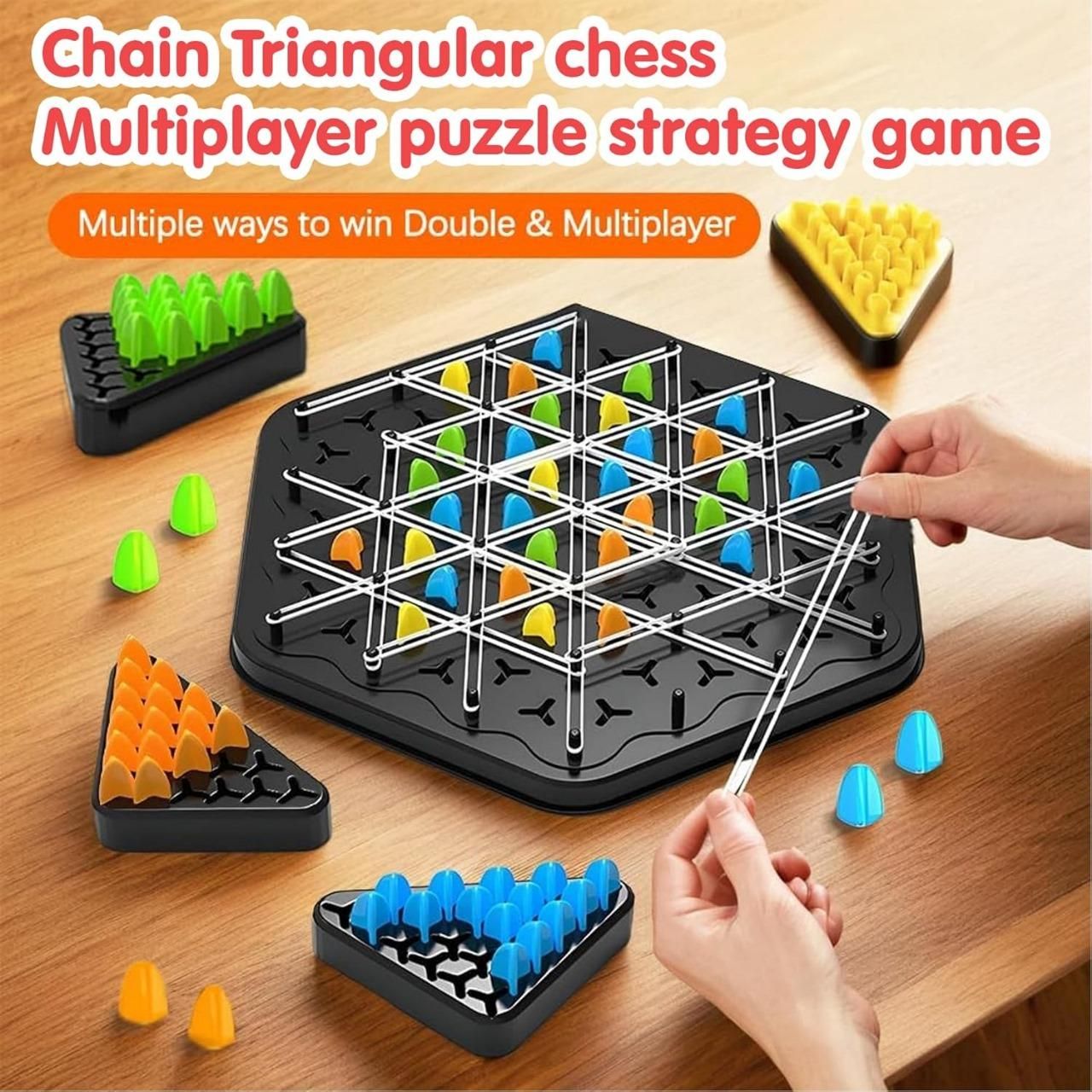 Chain Triangle Chess Game – A Fun Brain Teaser for All Ages!