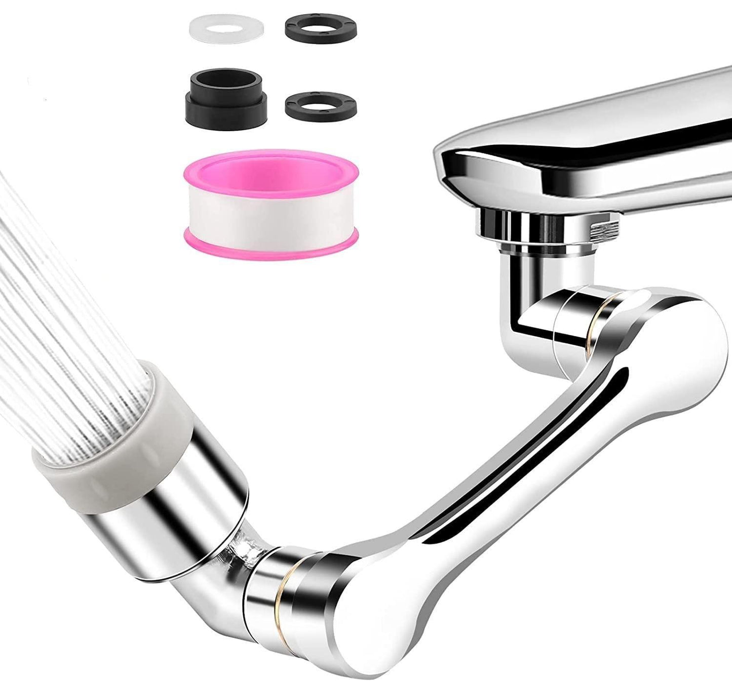Rotating Faucet Extender Aerator with 2 Water Outlet Modes – Universal Sink Sprayer