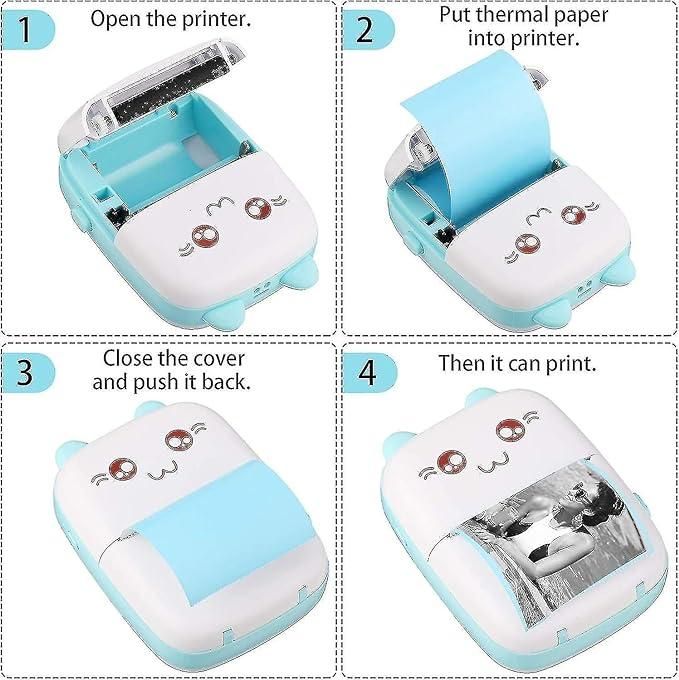 Inkless Bluetooth Pocket Printer – Mini, Colorful & Always On-The-Go