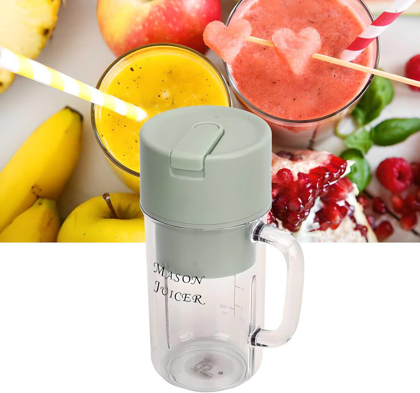 6-Blade USB Rechargeable Mini Blender – 350ML | Perfect for Smoothies, Shakes & On-the-Go Use (Home, Travel, Office, Gym)