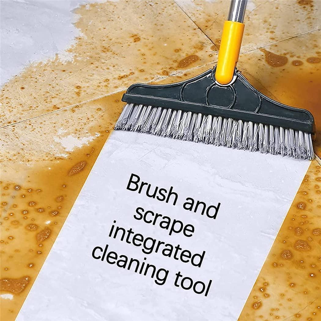 Bathroom Tiles Cleaner Brush with Long Handle and 120° Rotating Head