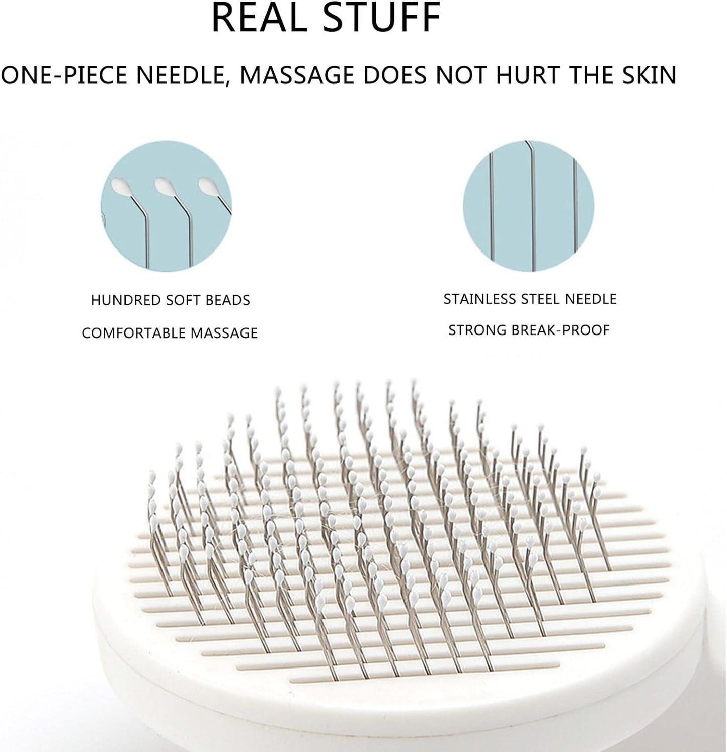 Pet Head Comb with Cleaning Needle – Shed Less, Cuddle More