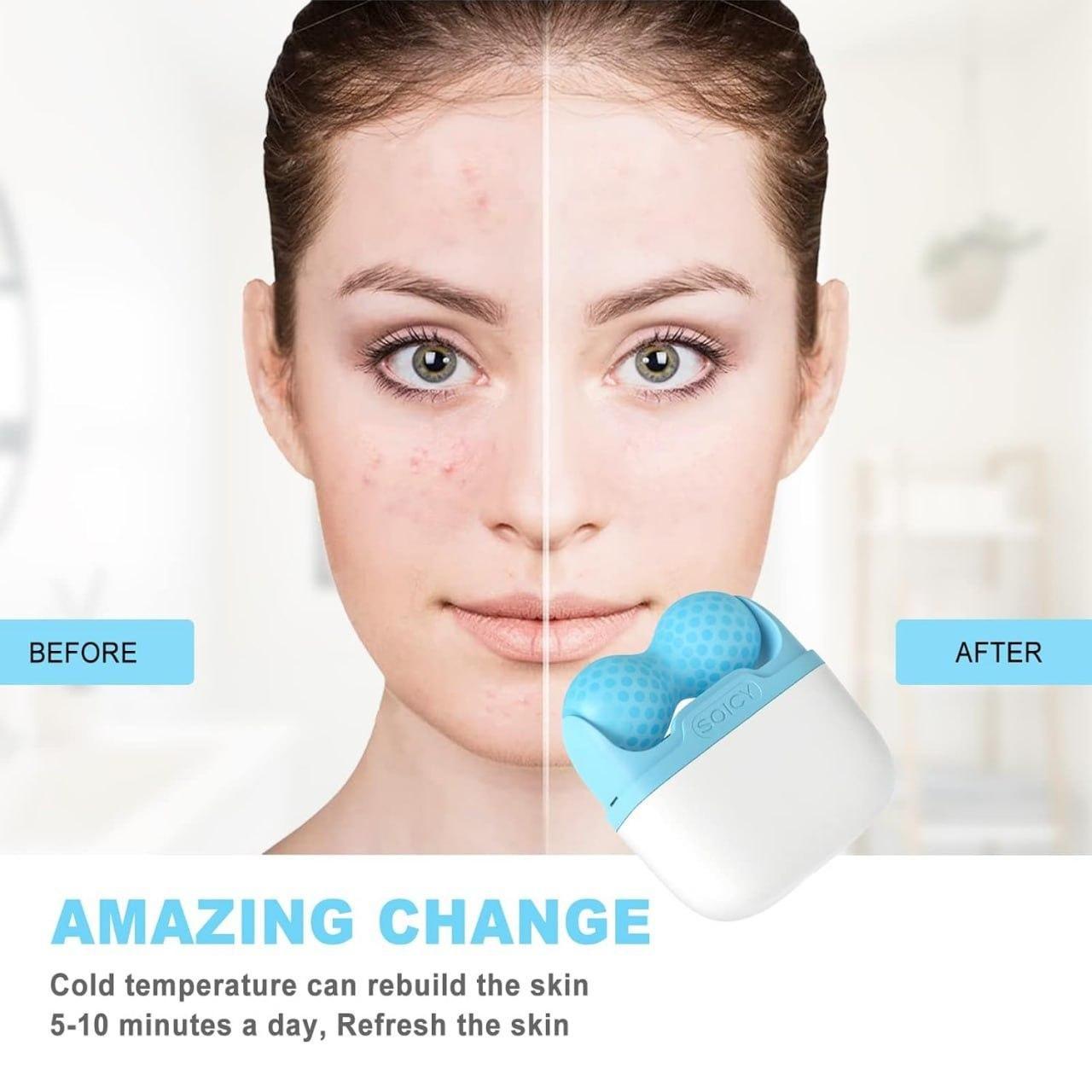 2-in-1 Upgraded Ice Roller for Face, Eyes, Neck & Body – Skin Care and Relaxation Tool