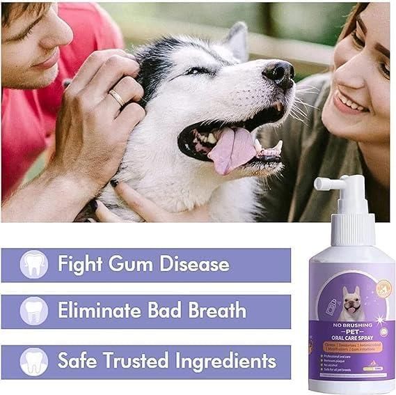 No Brushing Pet Oral Care Spray – Fresh Breath, Happy Smiles