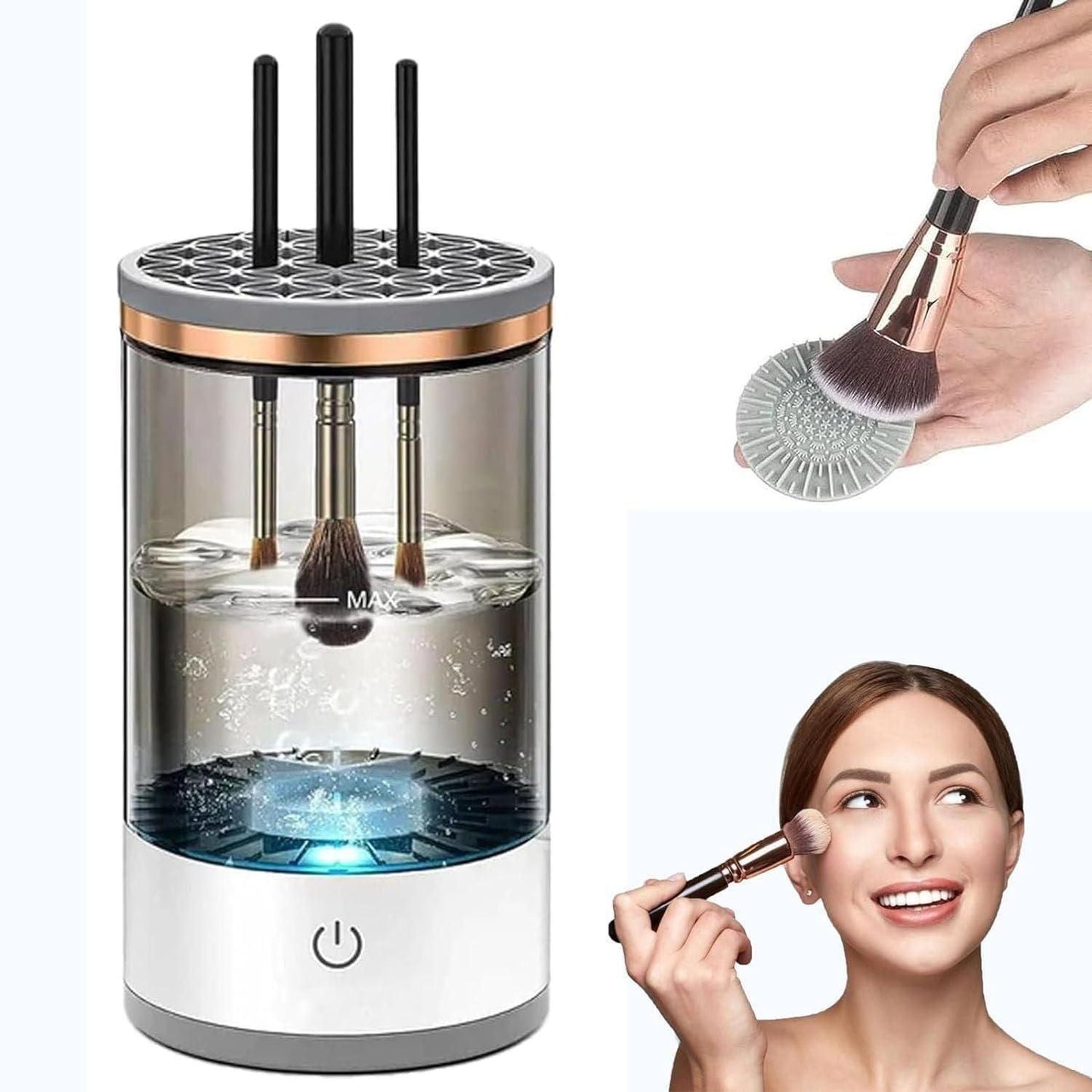 Electric Make Up Brush Cleaner – Automatic, USB Rechargeable