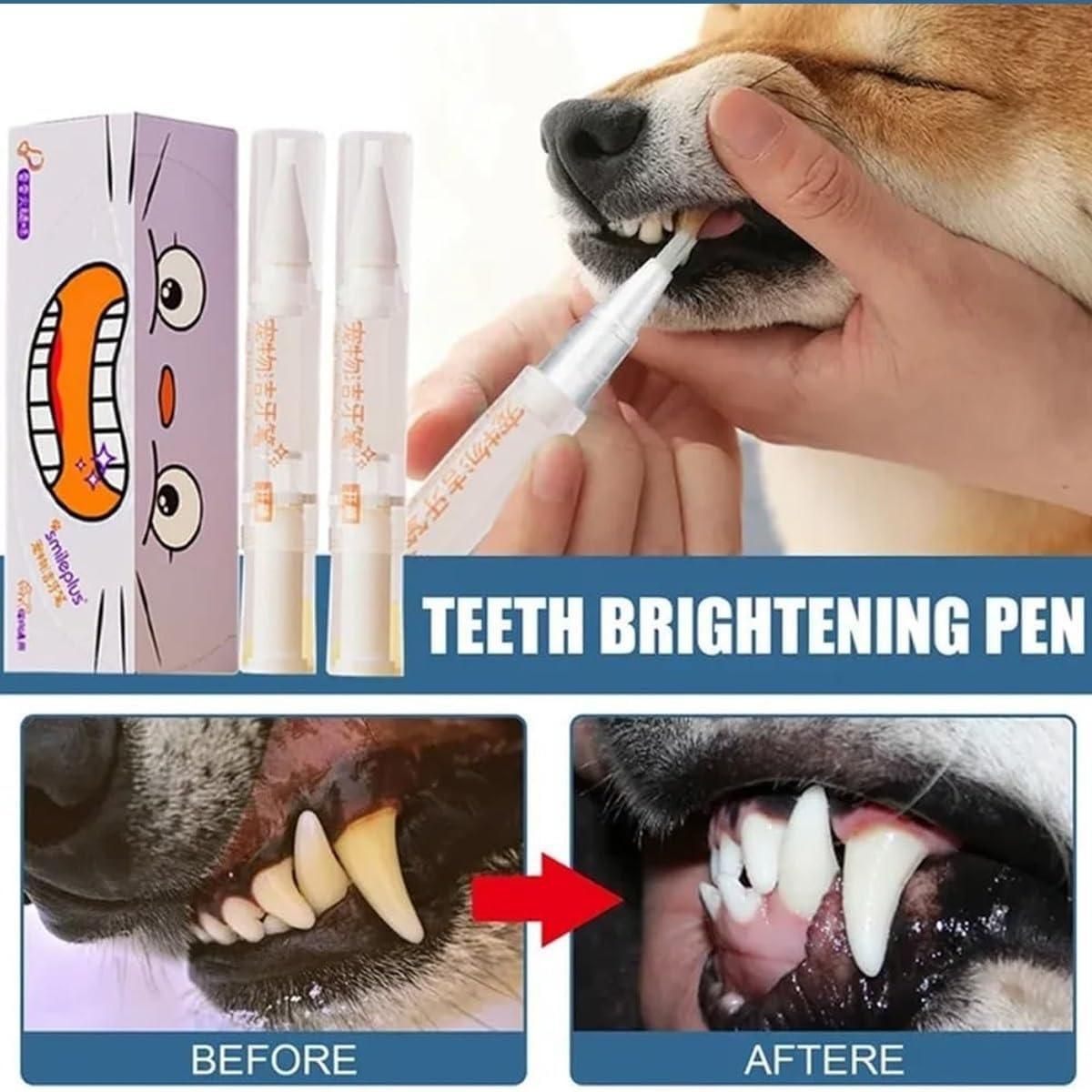 Dog Pen Toothbrush – Plaque Removal & Fresh Breath Oral Care for Pets (Pack of 1)