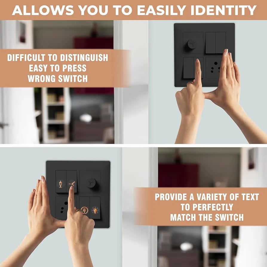 Golden Touch Switch Sticker – Organize with Elegance