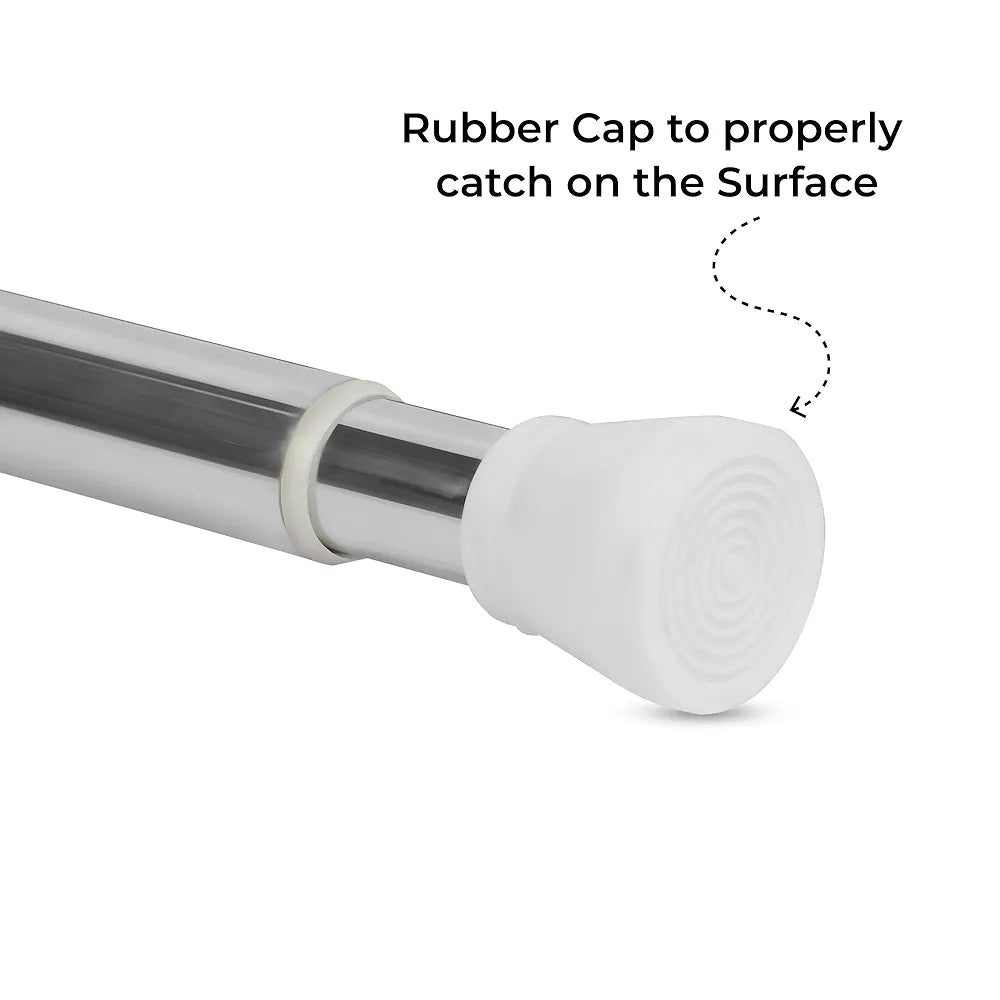 Adjustable Hanging Rod for Window, Closet & Bathroom – No Drill Installation