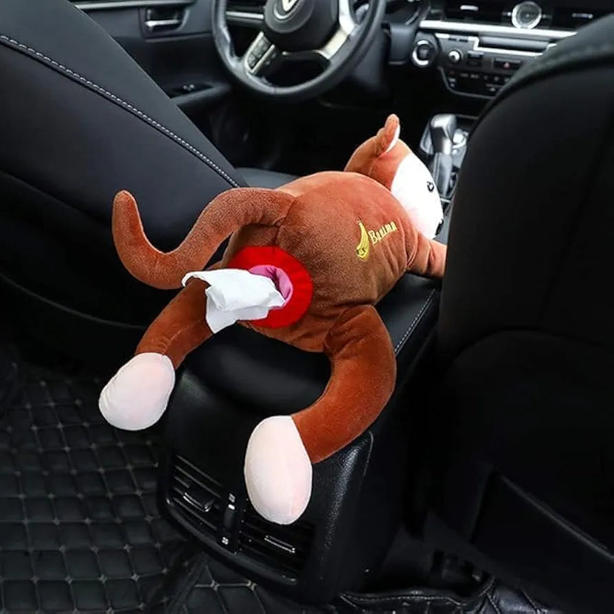 Cartoon Monkey Tissue Holder – Cute, Funky & Super Soft!