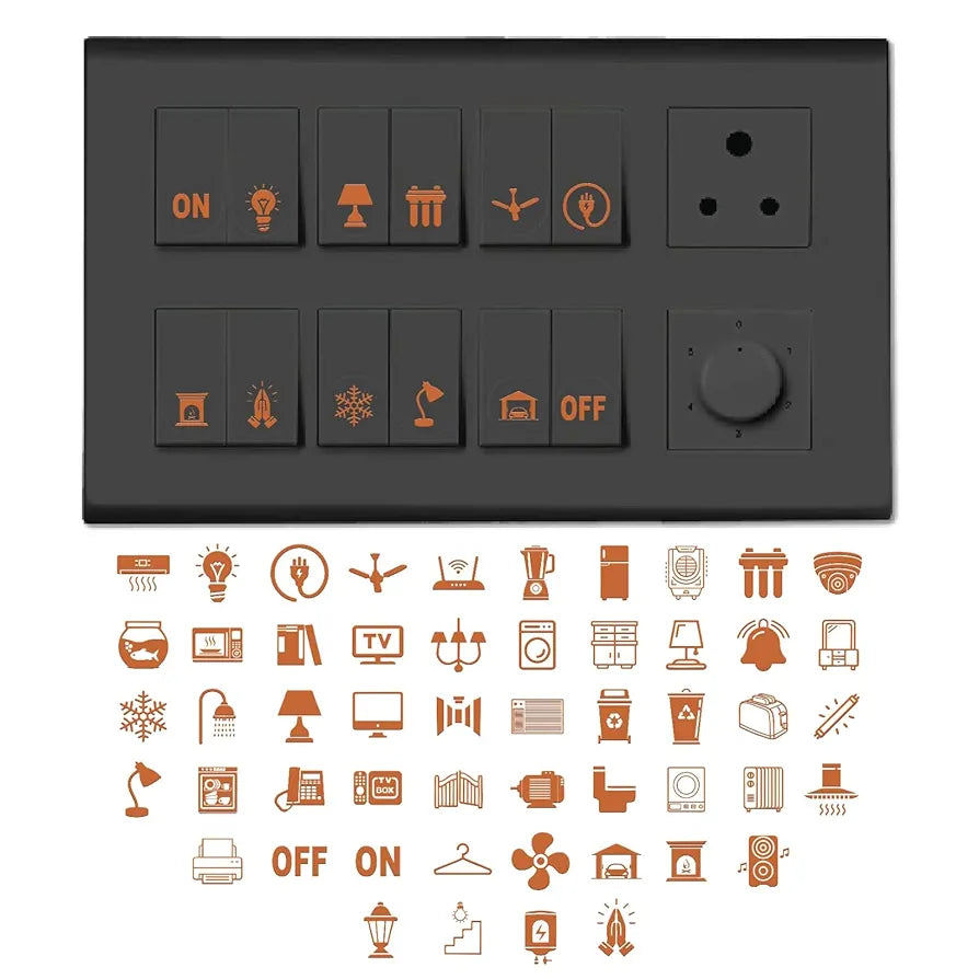 Golden Touch Switch Sticker – Organize with Elegance