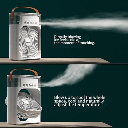 Portable USB Mist Fan | Air Cooler & Humidifier for Home