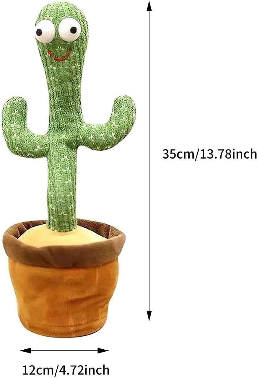LED Dancing & Singing Cactus Toy | Mimicry, Music & Light-Up Fun for Kids & Adults