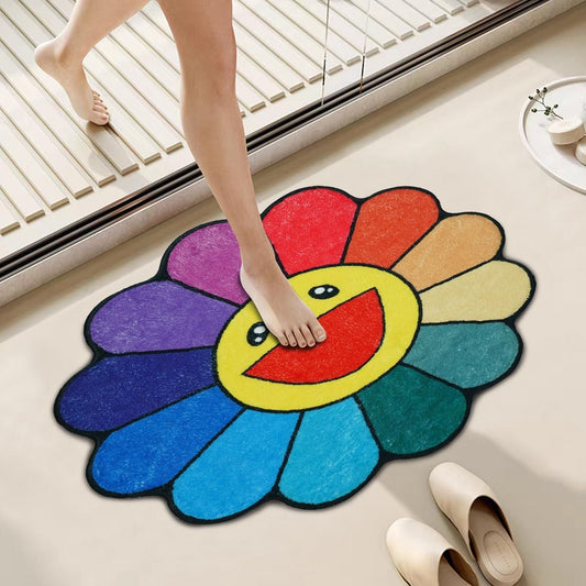 Cute Sunflower Rug – Brighten Up Your Bathroom Instantly!