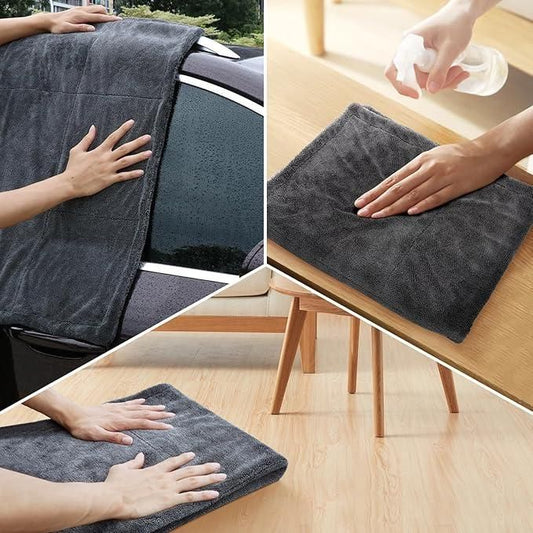 Thickened Ultrafine Fiber Car Cleaning Towel – High Absorbent & Scratch-Free