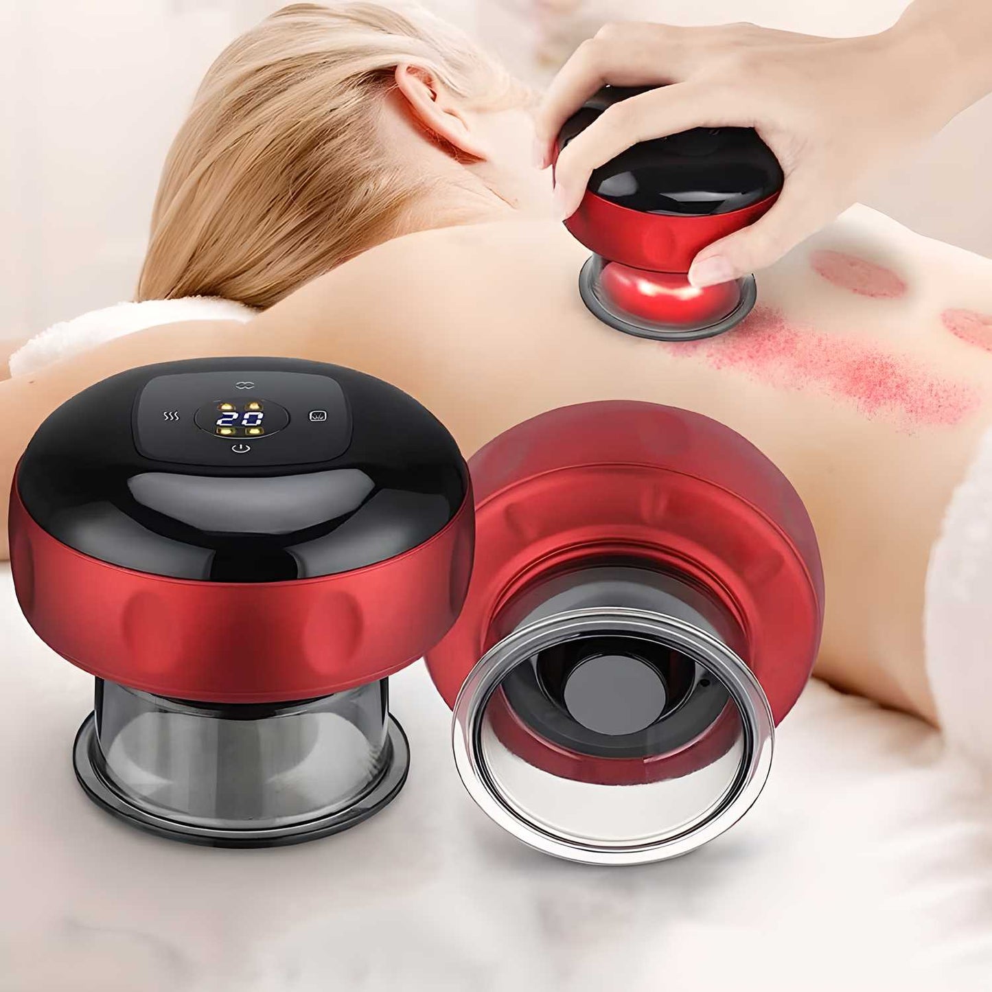 Electric Cupping Therapy Machine with 12-Level Suction & Heating Function