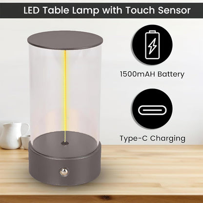 Floating Magnetic LED Table Lamp – Modern Strip Light with Touch Switch