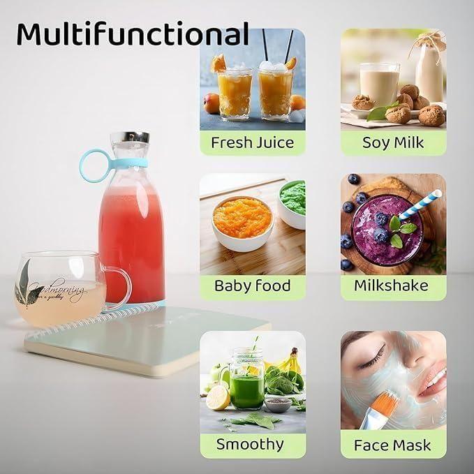 Travel Portable Mini Juice Blender – USB Rechargeable & Lightweight