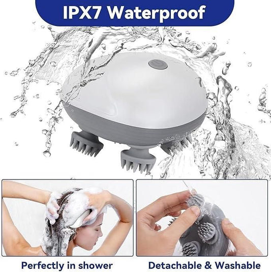 Electric Silicone Vibration Massager for Head and Body Relaxation