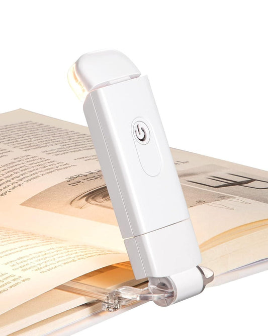 USB Rechargeable Book Reading Light with Adjustable Brightness – Eye Protection Design