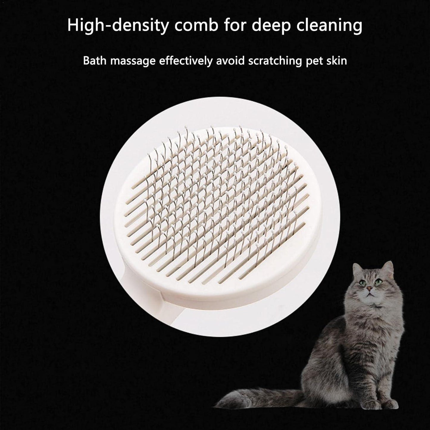 Pet Head Comb with Cleaning Needle – Shed Less, Cuddle More