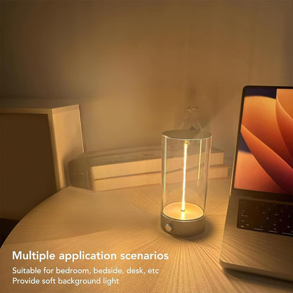 Floating Magnetic LED Table Lamp – Modern Strip Light with Touch Switch