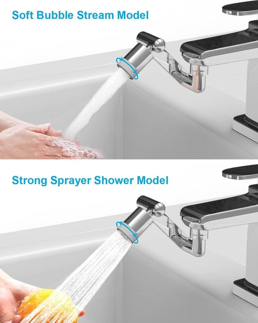 Rotating Faucet Extender Aerator with 2 Water Outlet Modes – Universal Sink Sprayer