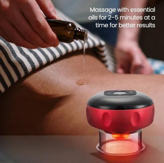 Electric Cupping Therapy Machine with 12-Level Suction & Heating Function