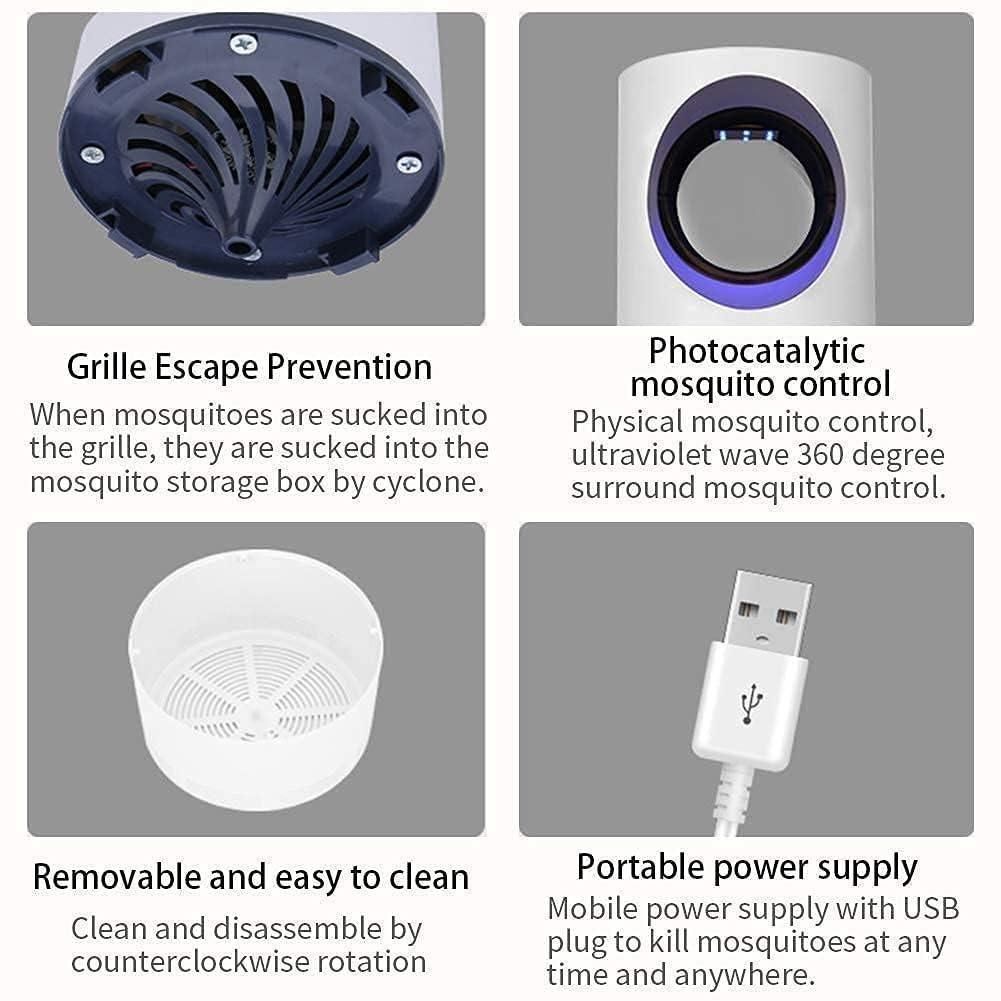 Electronic LED Mosquito Killer Trap Lamp – USB Powered, Silent & Safe