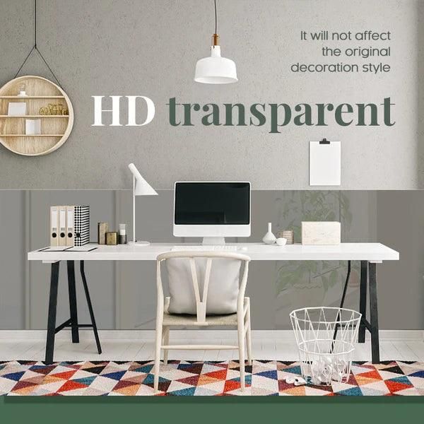 Self-Adhesive Transparent Electrostatic Wall Protection Film – Buy 1 Get 1 Free (Pack of 2, 40x100cm)