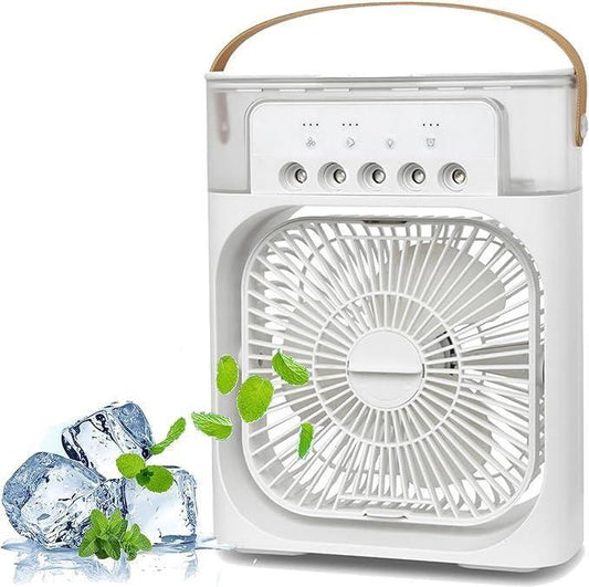 Portable USB Mist Fan | Air Cooler & Humidifier for Home