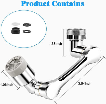 Rotating Faucet Extender Aerator with 2 Water Outlet Modes – Universal Sink Sprayer