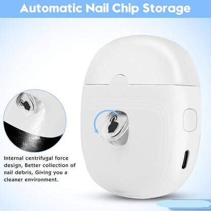 Rechargeable Electric Nail Clipper with Light & Catcher – Easy, Safe Trimming for Babies, Kids & Seniors