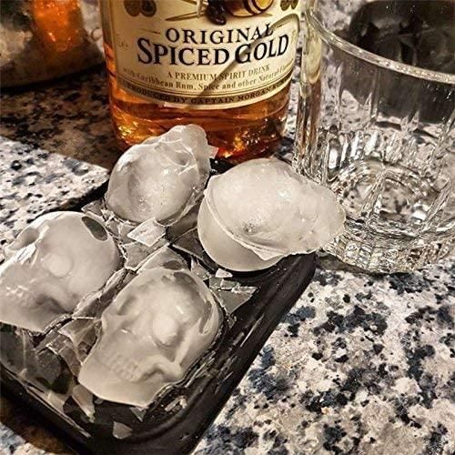 Skull-Shaped Silicone Ice Cube Mold – Add a Killer Chill to Your Drink