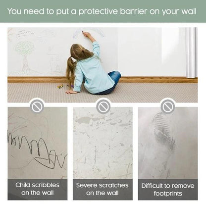 Self-Adhesive Transparent Electrostatic Wall Protection Film – Buy 1 Get 1 Free (Pack of 2, 40x100cm)