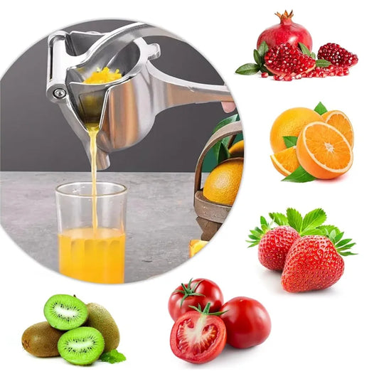 Manual Hand Fruit Juicer – Heavy-Duty Aluminum Squeezer