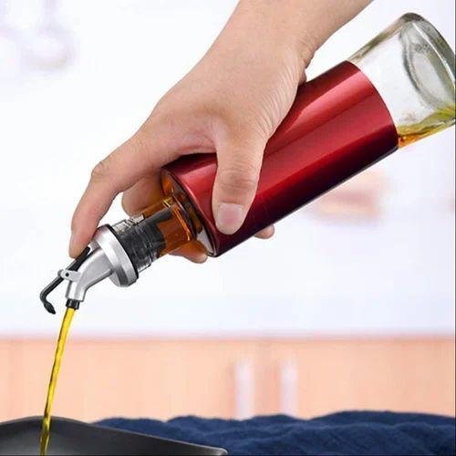 Oil Dispenser Bottle – Automatic Opening & Closing Oil Pot