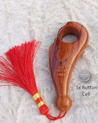Radhe Radhe Tally Counter – 5‑Digit Wooden Finger Clicker for Naam Jaap & Mantra Chanting (Premanand Ji Bhakts)