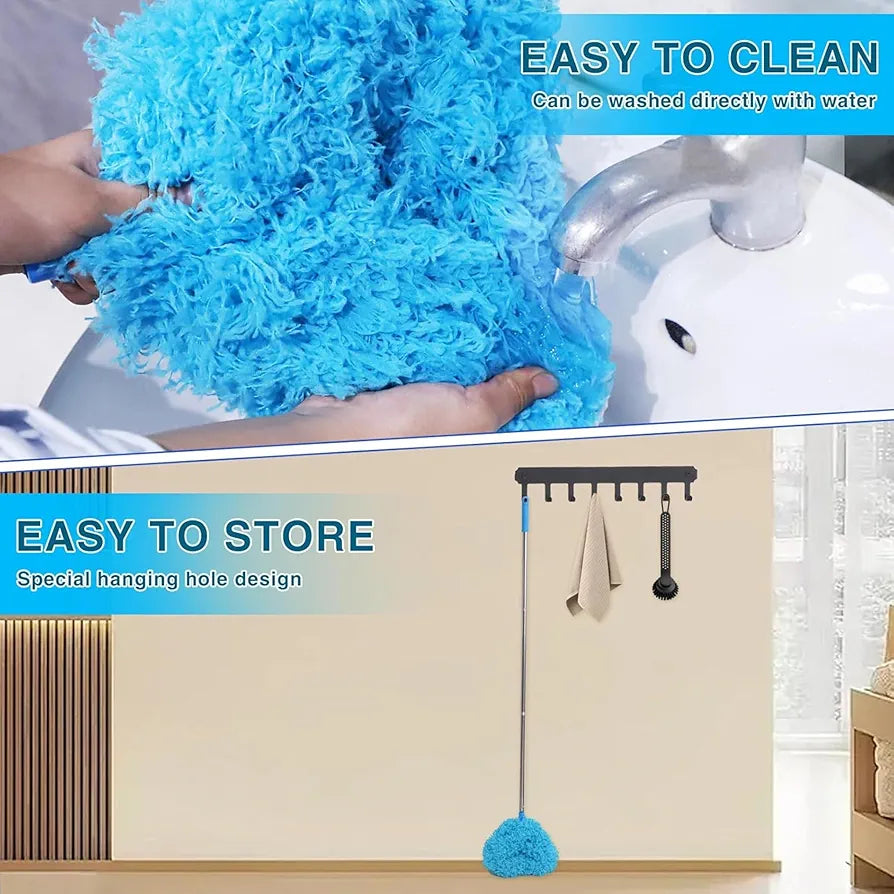 Washable Ceiling Fan Cleaner Duster – 140cm Long Handle, Reusable & Lightweight