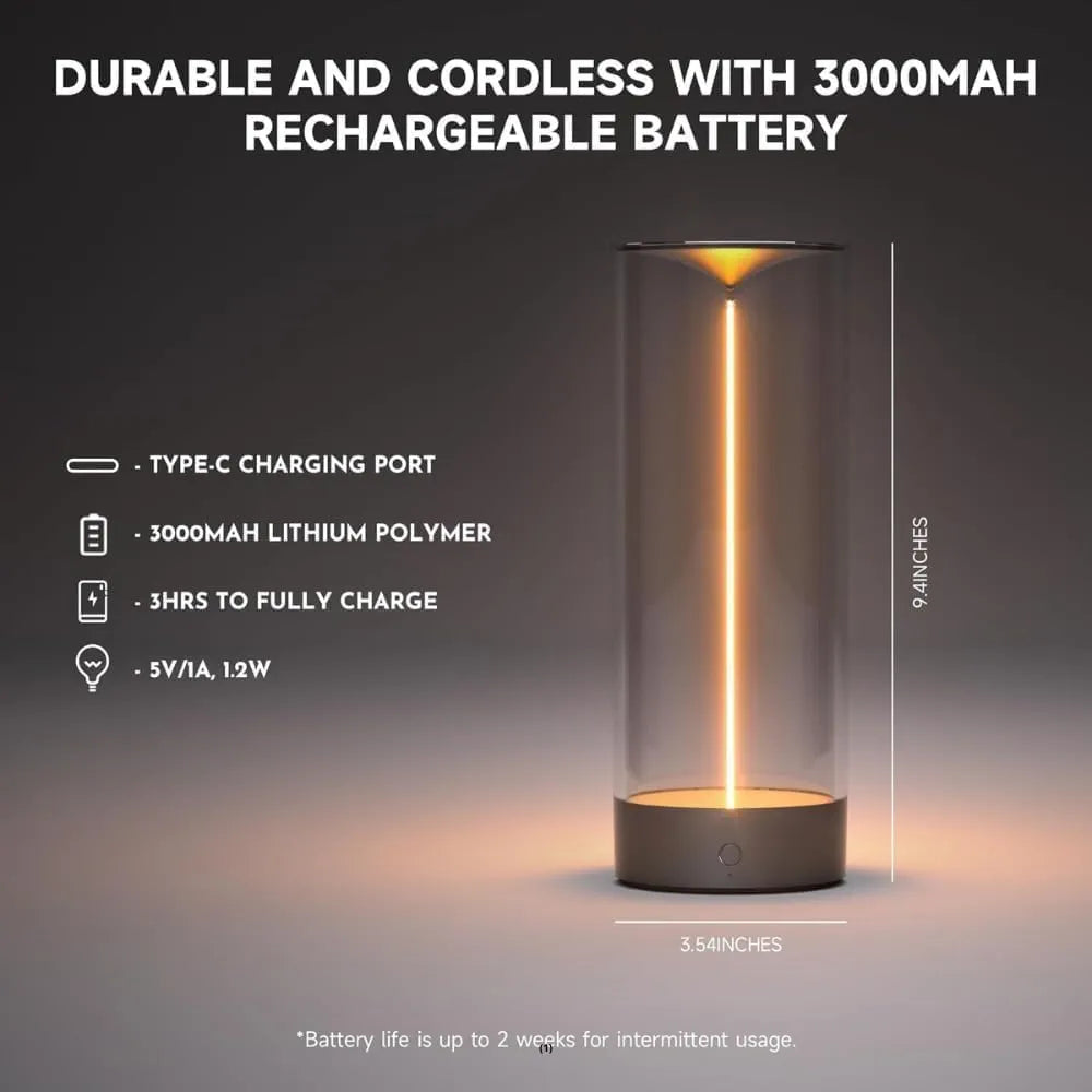 Floating Magnetic LED Table Lamp – Modern Strip Light with Touch Switch
