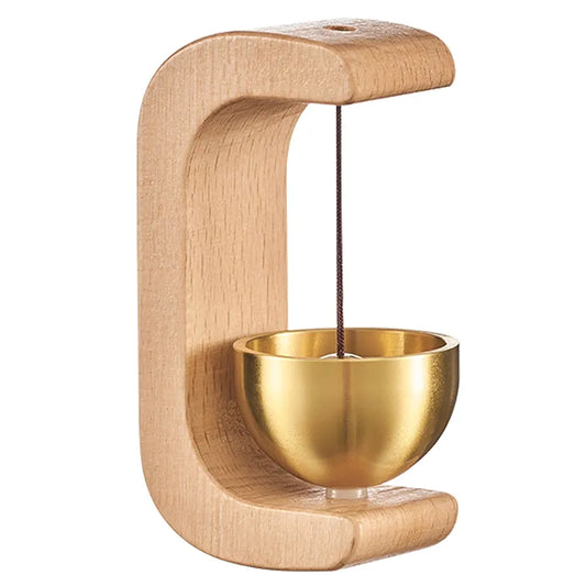 Magnetic Wind Bell – Beech Wood & Copper Entry Chime for Home Decor (1 Pc)