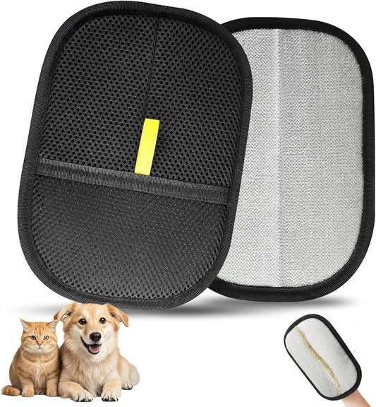 Double-Sided Pet Hair & Lint Removal Glove – Reusable Grooming Tool for Pets & Household Surfaces