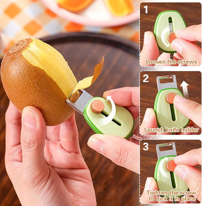 Retractable Mini Peeler Compact Solution for Kitchen and Travel