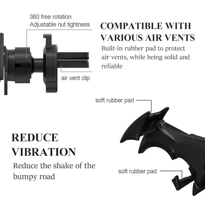 Batwing Car Phone Holder – Sleek Batman-Inspired Mount for All Smartphones