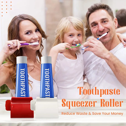 Rolling Tube Toothpaste Squeezer – Assorted Color Plastic (Pack of 2)