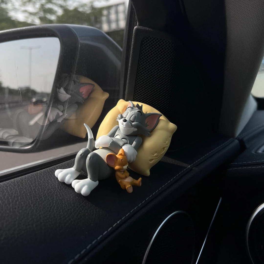Tom & Jerry Cute Sleeping Car Interior Accessory