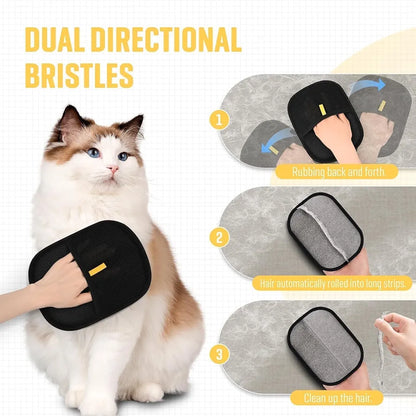 Double-Sided Pet Hair & Lint Removal Glove – Reusable Grooming Tool for Pets & Household Surfaces