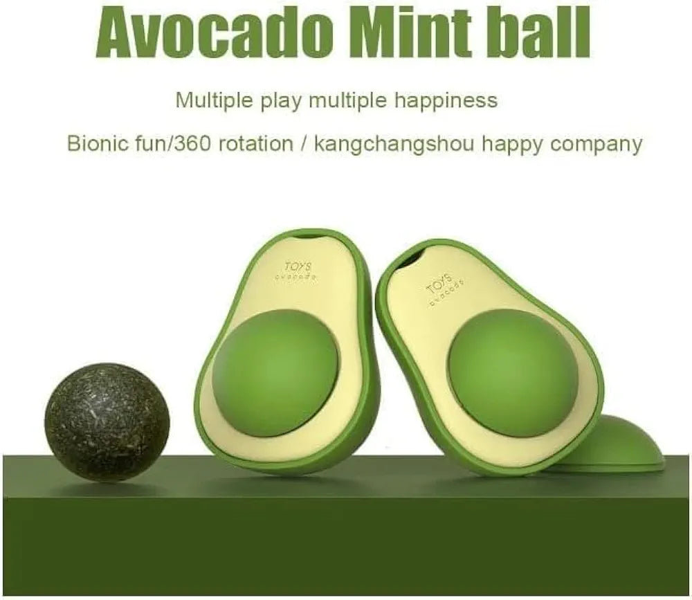 Minty Avocado Catnip Ball – A Fun & Healthy Treat for Your Cat