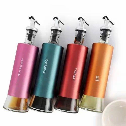 Oil Dispenser Bottle – Automatic Opening & Closing Oil Pot